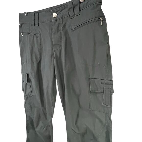 Columbia Titanium Cargo Pants Womens 6 Gray Pockets Utility Trail Hiking Outdoor - Picture 2 of 12